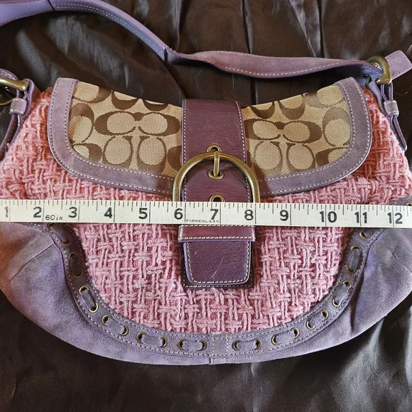 RARE Authentic Vintage Coach Signature Bag - Picture 3 of 13